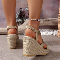 Sofia - Orthopedische Gouden Wedge Sandalen-37-State of Style