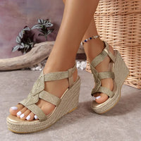 Sofia - Orthopedische Gouden Wedge Sandalen-37-State of Style