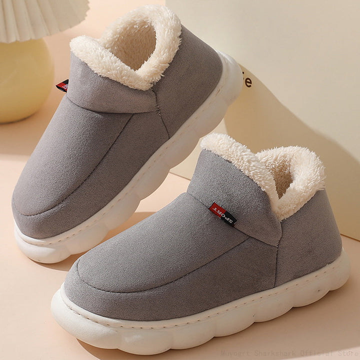 Sofie Comfortable Fur Slippers-Grey-5-State of Style