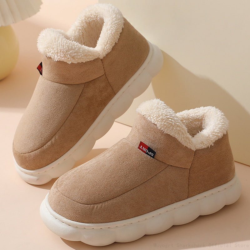Sofie Comfortable Fur Slippers-Khaki-5-State of Style