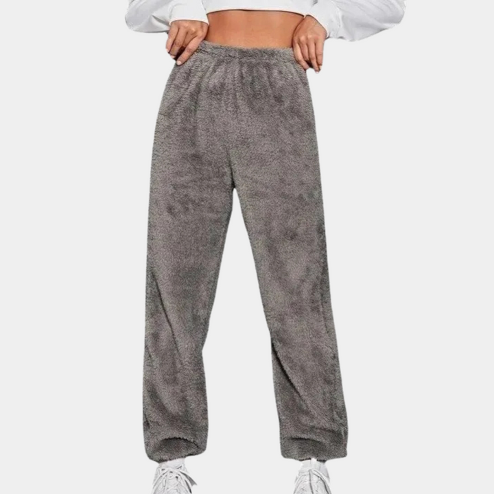 Soft and Comfortable Lounge Pants for Women - Yara-Light grey-XS-State of Style