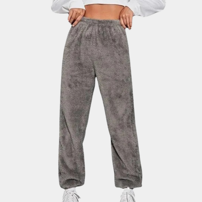 Soft and Comfortable Lounge Pants for Women - Yara-Light grey-XS-State of Style