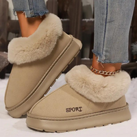 Soft and Warm Ladies Slippers - Nova-Khaki-3-State of Style