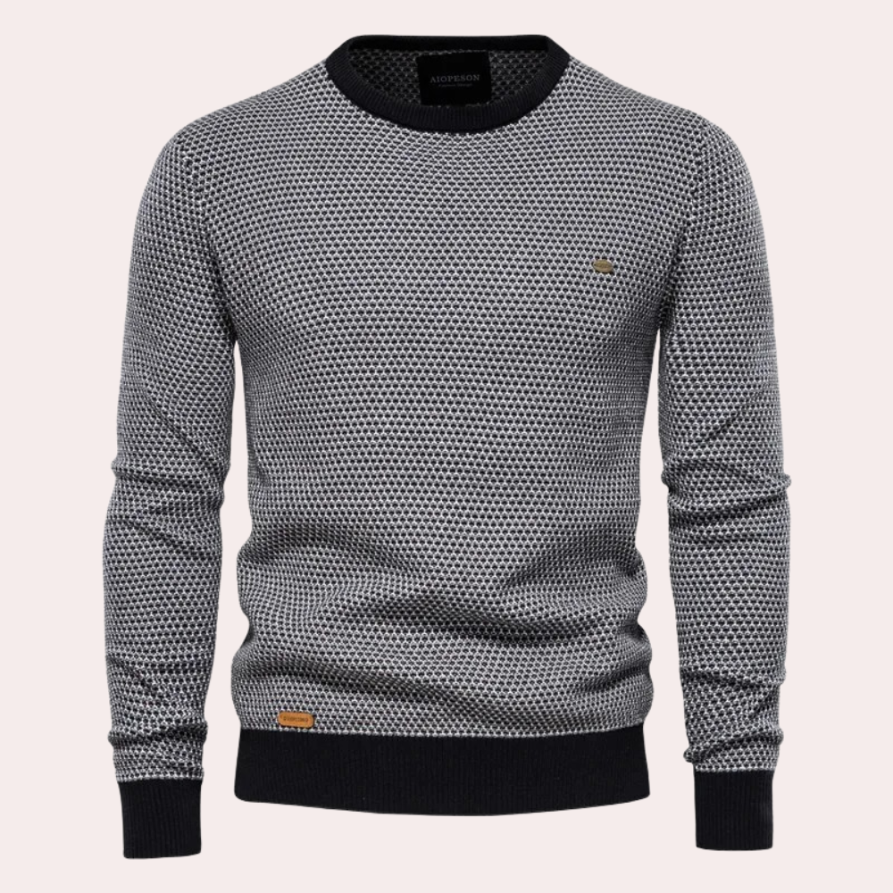 Soft and Warm Men's Sweater - Luca-Black-S-State of Style