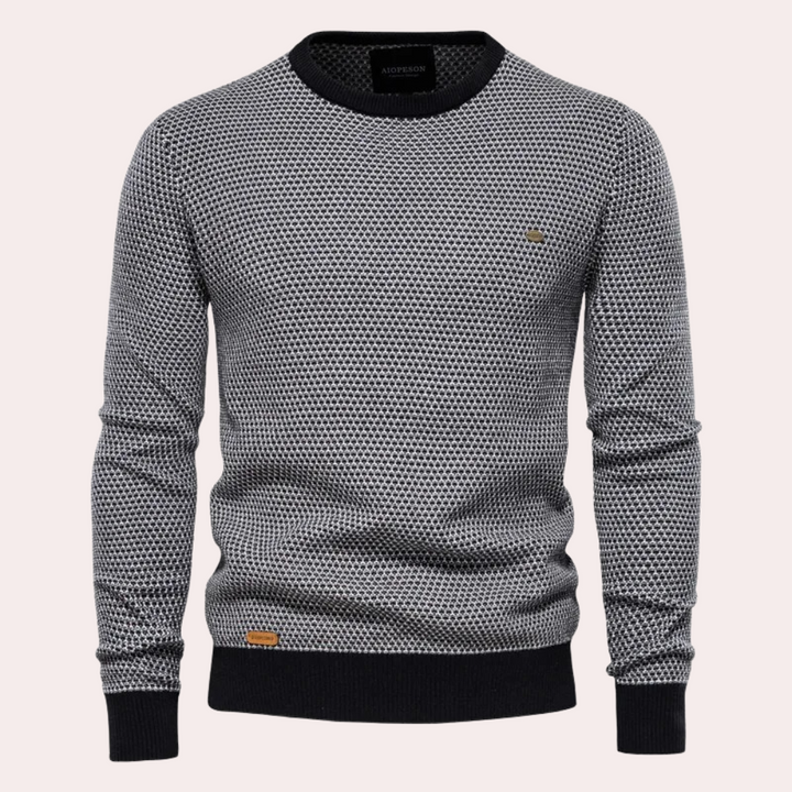 Soft and Warm Men's Sweater - Luca-Black-S-State of Style