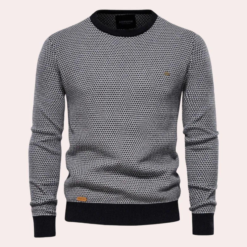 Soft and Warm Men's Sweater - Luca-Black-S-State of Style