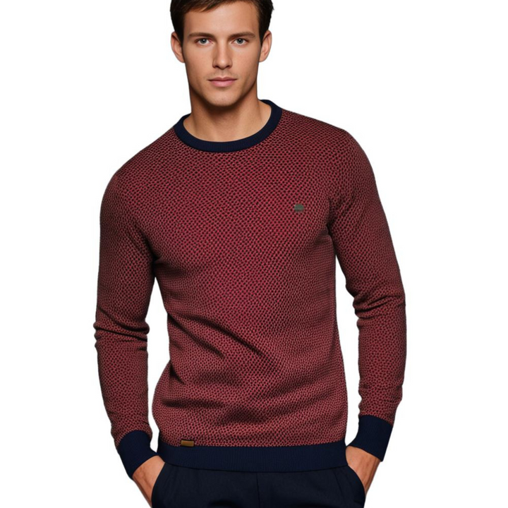 Soft and Warm Men's Sweater - Luca-Red-S-State of Style