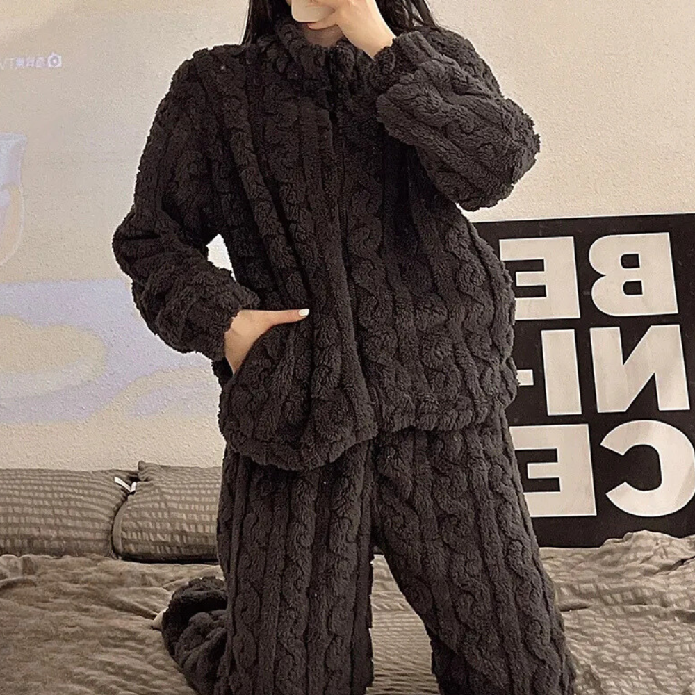 Soft and Warm Onesie for Women - Liora-Black-XS-State of Style