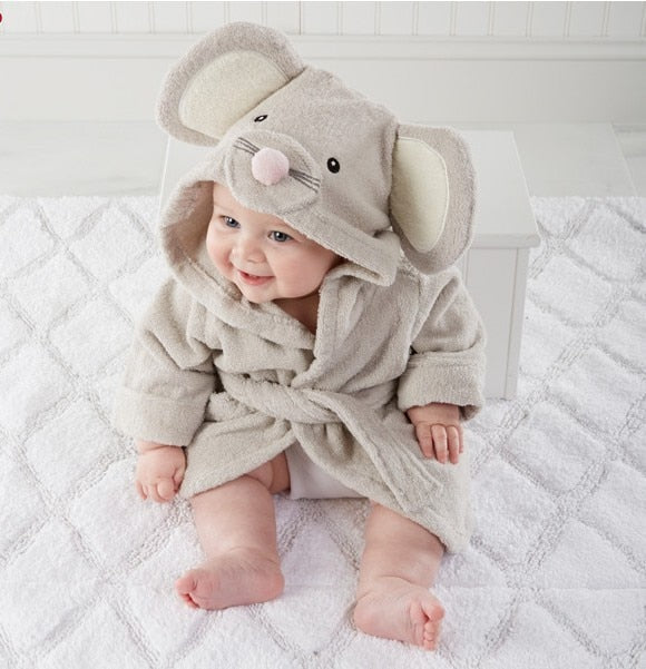 Soft Baby Animal Bathrobe - AnimalHug-Mouse-0-1 Year-State of Style