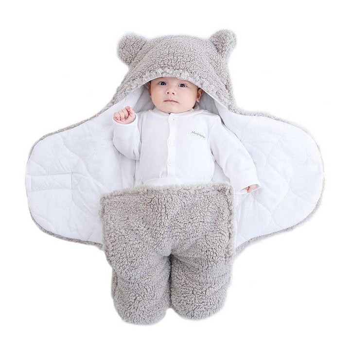 Soft Baby Swaddle Sleeping Bag - CosyCub-Elephant Grey-0-6 months-State of Style