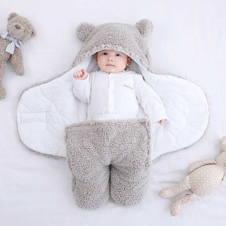 Soft Baby Swaddle Sleeping Bag - CosyCub-Elephant Grey-0-6 months-State of Style