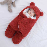 Soft Baby Swaddle Sleeping Bag - CosyCub-Strawberry Red-0-6 months-State of Style