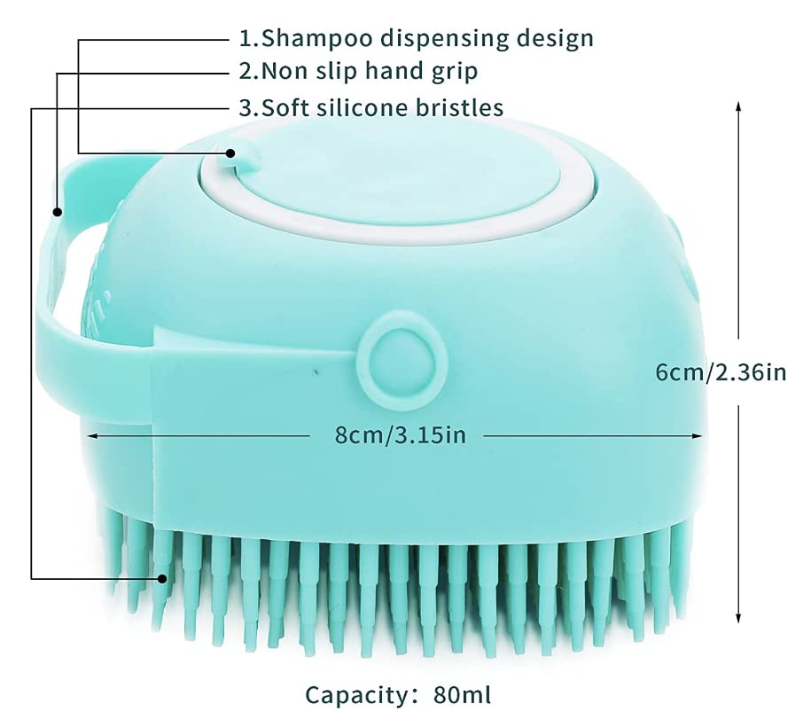 Soft Brush for Bathing & Grooming Pets-Blue-State of Style
