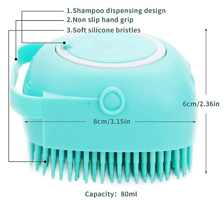 Soft Brush for Bathing & Grooming Pets-Blue-State of Style