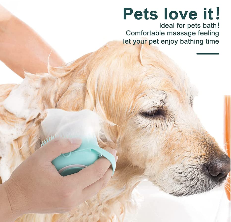 Soft Brush for Bathing & Grooming Pets-Blue-State of Style