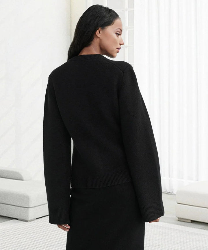 Soft Button-Up Sweater - Eveline-Beige-XS-State of Style