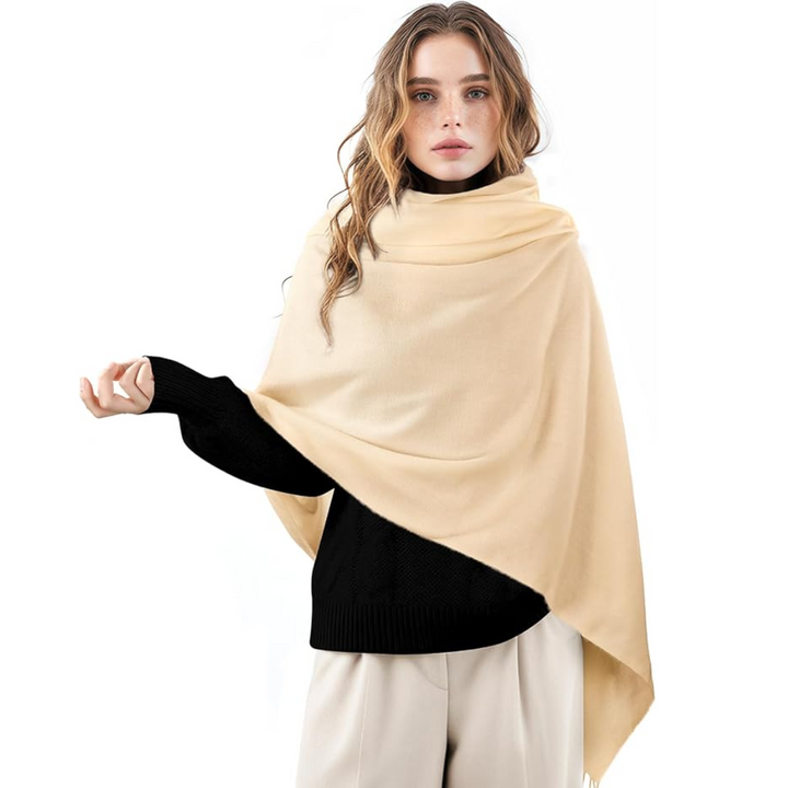 Soft Cashmere Winter Scarf - Martha-Beige-State of Style
