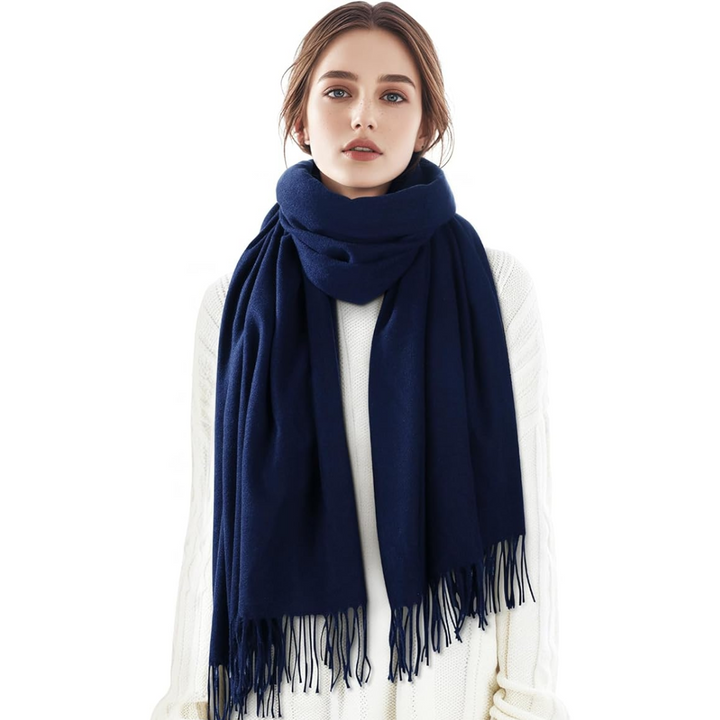 Soft Cashmere Winter Scarf - Martha-Marine blue-State of Style