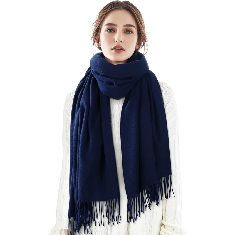 Soft Cashmere Winter Scarf - Martha-Marine blue-State of Style