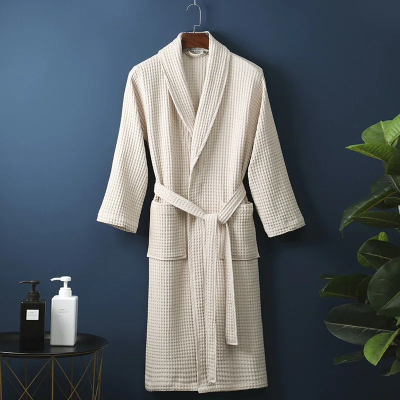 Soft Cotton Bathrobe for Comfort & Relaxation - Robin-Beige-M-State of Style