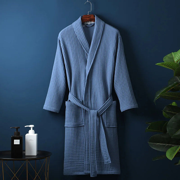 Soft Cotton Bathrobe for Comfort & Relaxation - Robin-Blue-M-State of Style