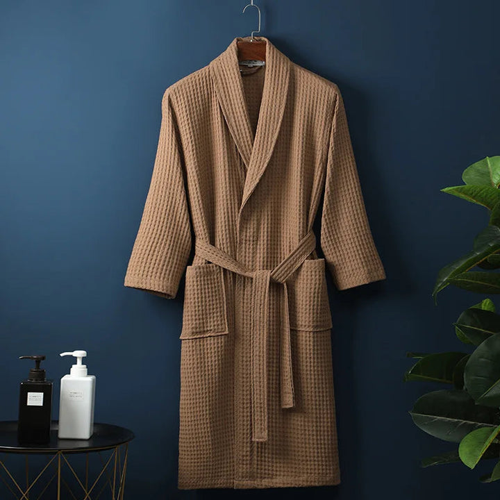 Soft Cotton Bathrobe for Comfort & Relaxation - Robin-Brown-M-State of Style