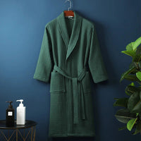 Soft Cotton Bathrobe for Comfort & Relaxation - Robin-Green-M-State of Style