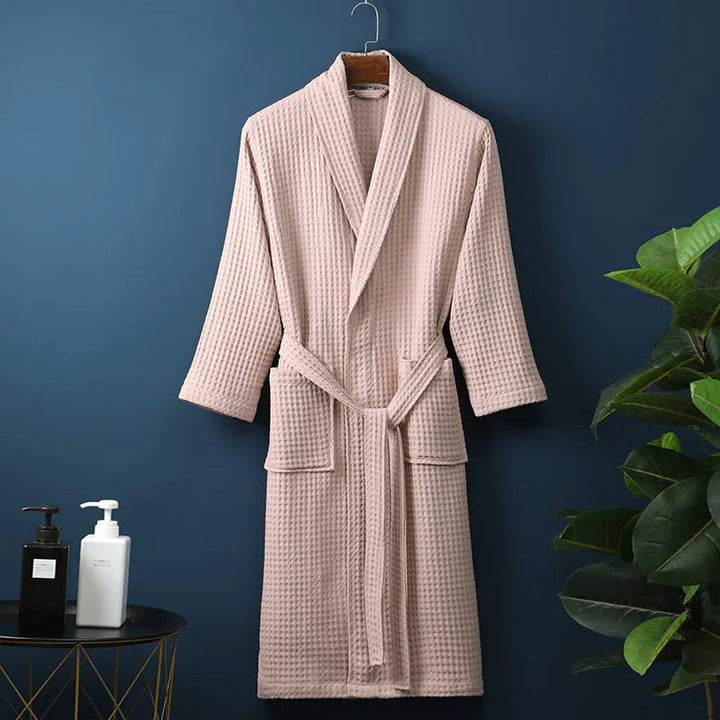 Soft Cotton Bathrobe for Comfort & Relaxation - Robin-Pink-M-State of Style