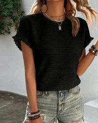 Soft Cotton Ladies T-shirt – Élodie-Black-S-State of Style