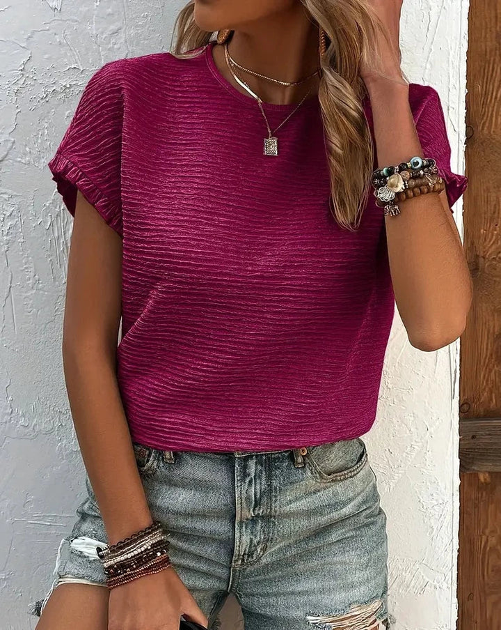 Soft Cotton Ladies T-shirt – Élodie-Light pink-S-State of Style