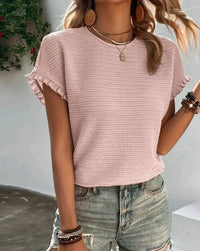 Soft Cotton Ladies T-shirt – Élodie-Light pink-S-State of Style