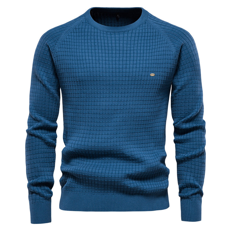 Soft Cotton Men's Sweater - Sven-Blue-S-State of Style