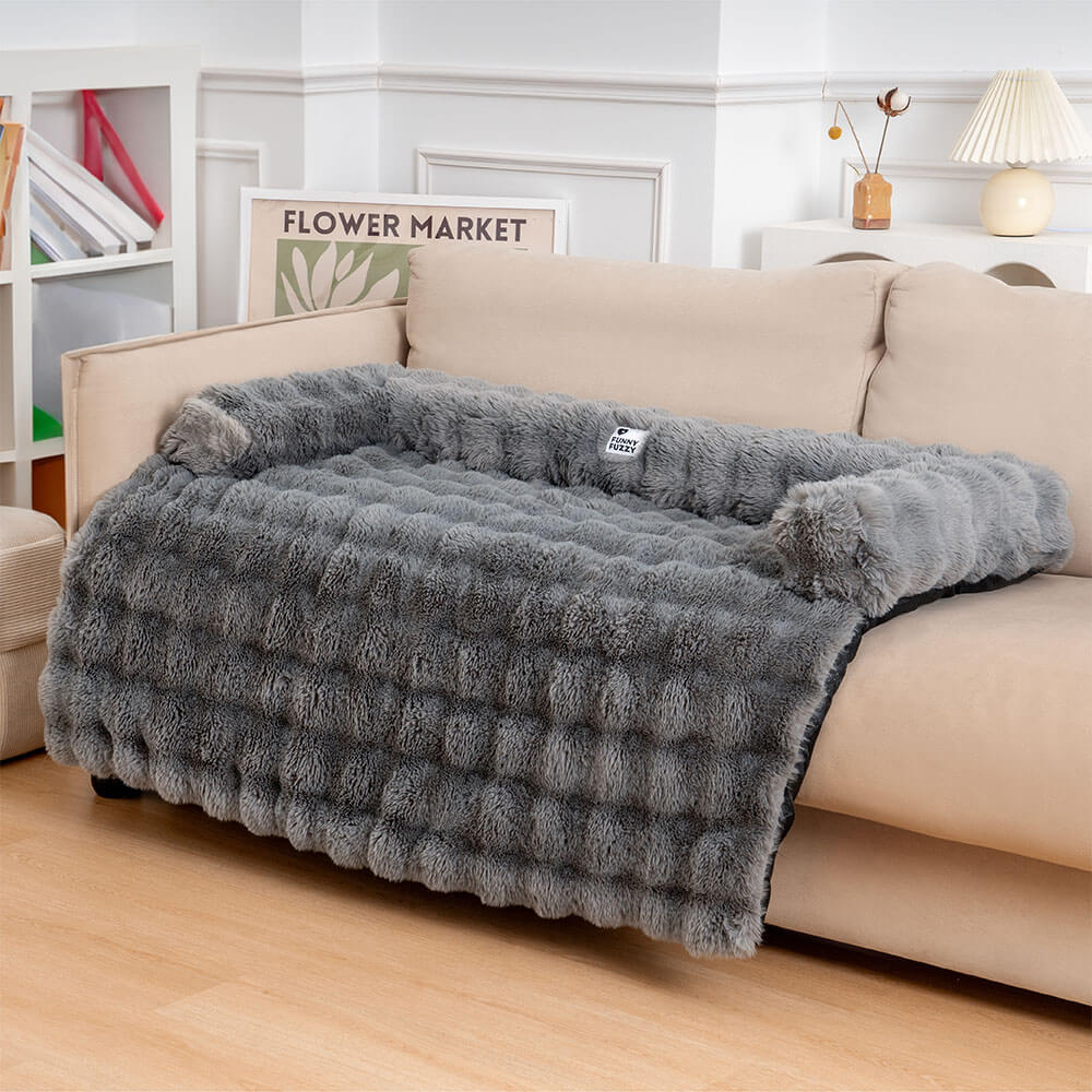 Soft Dog Bed - PlushNest-Grey-L-State of Style