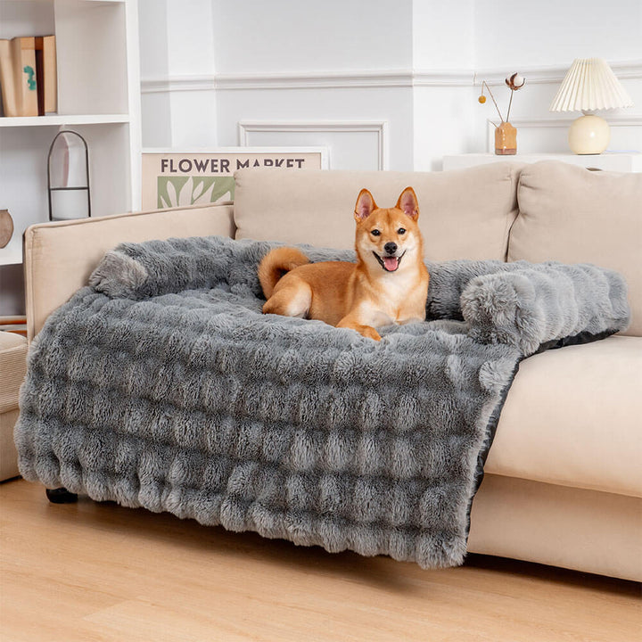 Soft Dog Bed - PlushNest-Grey-S-State of Style