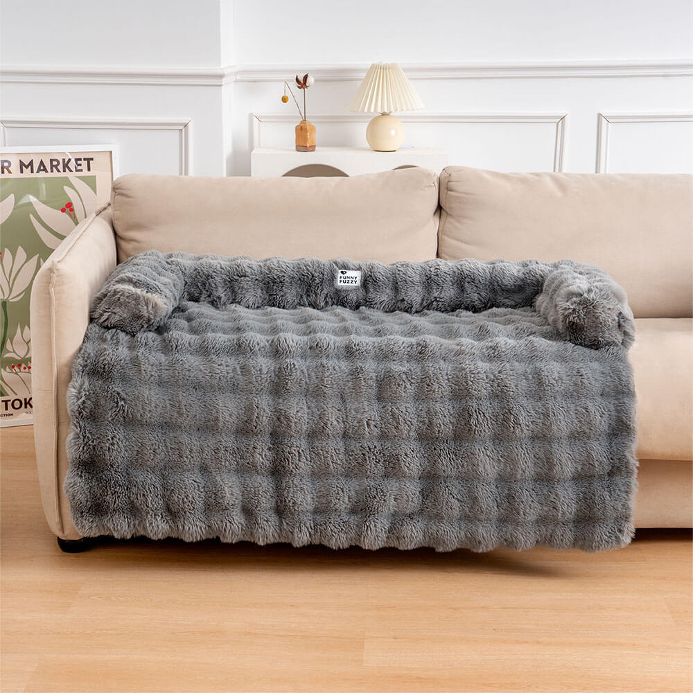 Soft Dog Bed - PlushNest-Grey-S-State of Style