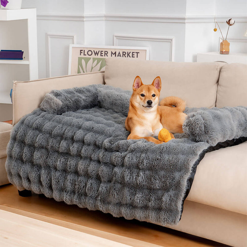 Soft Dog Bed - PlushNest-Grey-S-State of Style