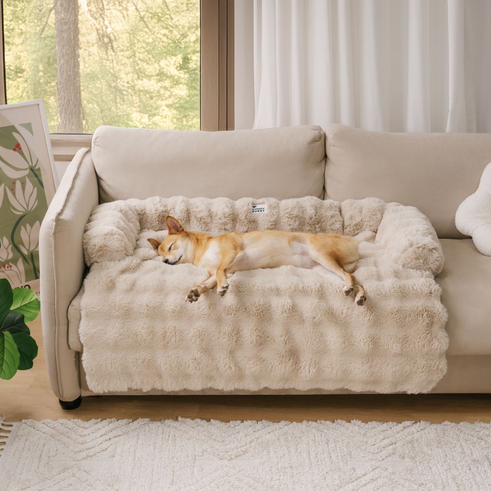 Soft Dog Bed - PlushNest-Khaki-S-State of Style