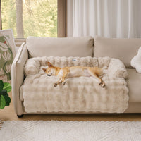 Soft Dog Bed - PlushNest-Khaki-S-State of Style