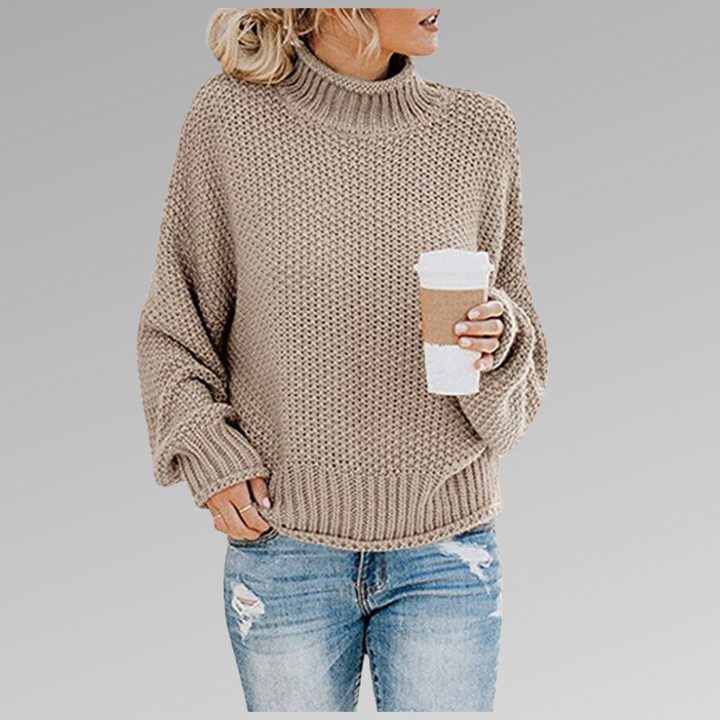 Soft Knitted Women's Sweater - Luna-Beige-S-State of Style