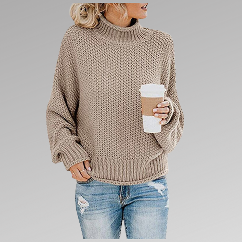 Soft Knitted Women's Sweater - Luna-Beige-S-State of Style