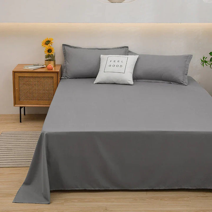 Soft Linen Duvet Cover - SoftLuxe-120x230cm-Grey-State of Style