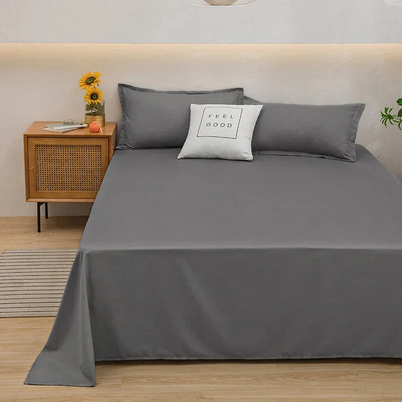 Soft Linen Duvet Cover - SoftLuxe-Dark grey-120 x 230 cm-State of Style