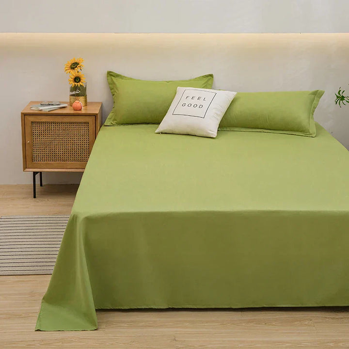 Soft Linen Duvet Cover - SoftLuxe-Light green-120 x 230 cm-State of Style