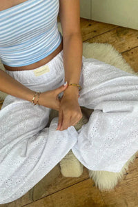 Soft Organic Cotton Lounge Trousers – Sienna-White-XS-State of Style