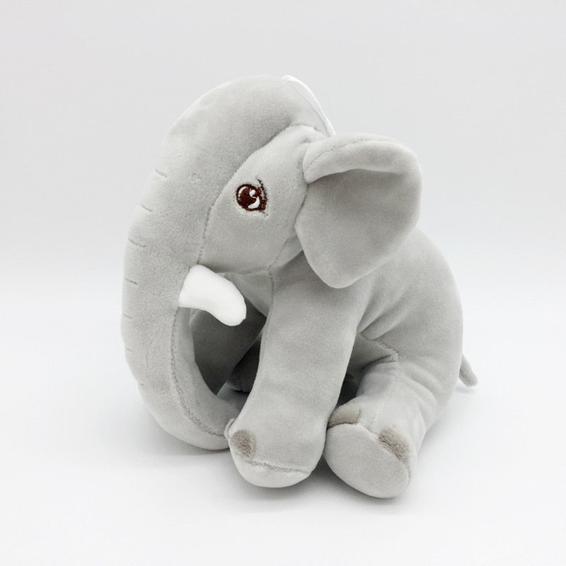 Soft Plush Elephant Toy for Babies - TinyTrunk-Gray-State of Style