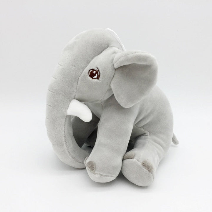 Soft Plush Elephant Toy for Babies - TinyTrunk-Gray-State of Style