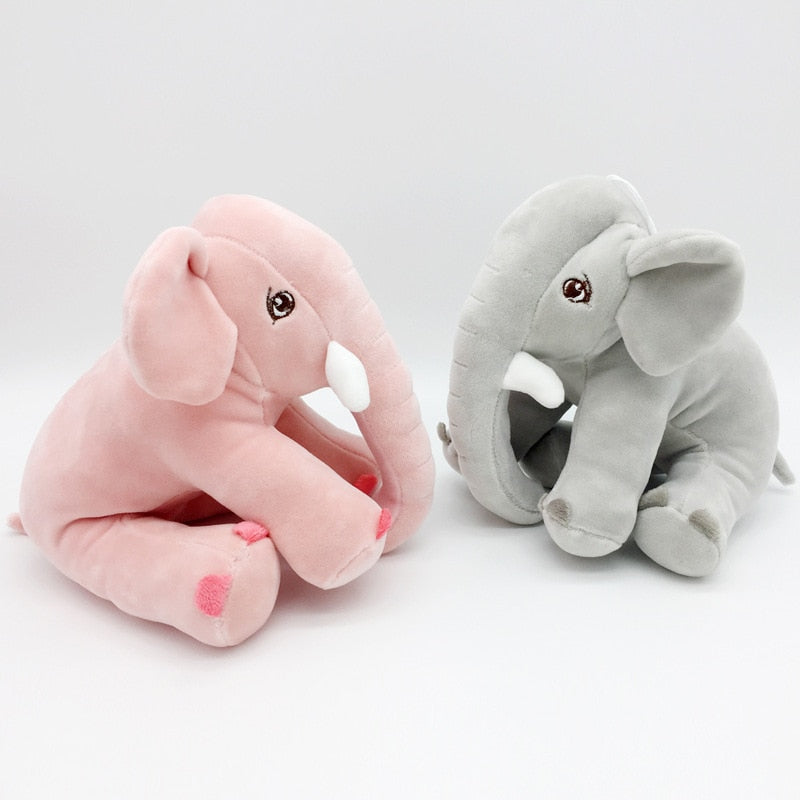 Soft Plush Elephant Toy for Babies - TinyTrunk-Gray-State of Style