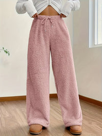 Soft Teddy Sherpa Lounge Pants for Ladies – Noémie-Pink-S-State of Style