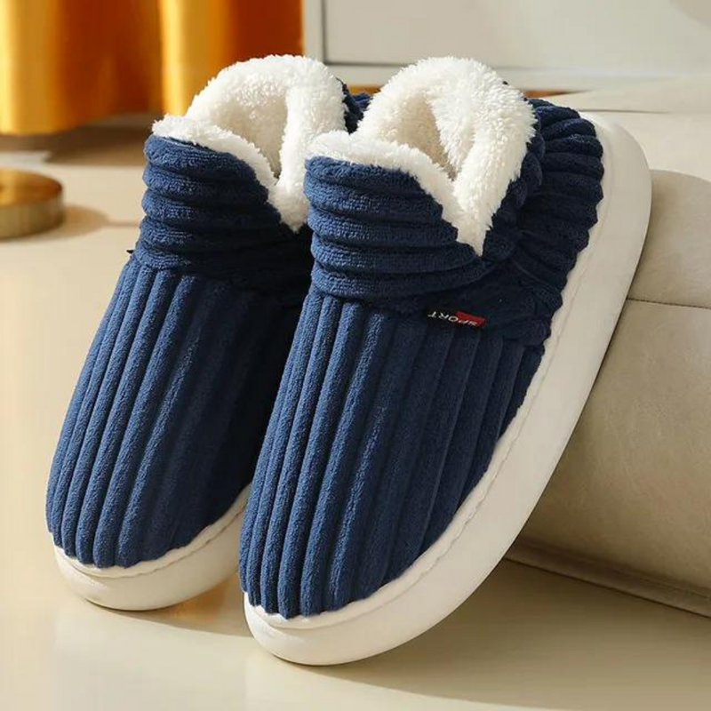Soft, Warm Slippers - WarmHaven-Blue-5.0-State of Style