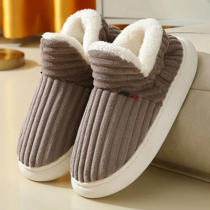 Soft, Warm Slippers - WarmHaven-Brown-5.0-State of Style